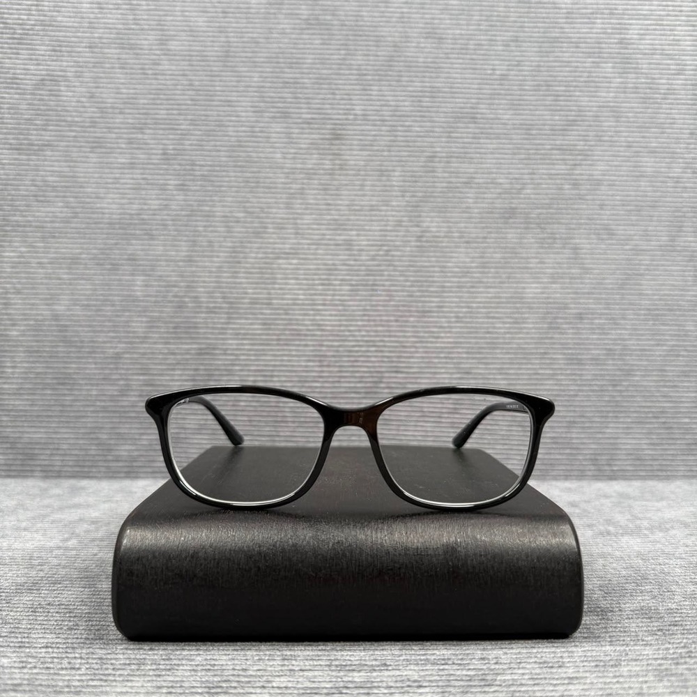 Vogue VO 5163 W44 Black Gold Rectangular Y2k Eyeglasses Frames 53-16-140